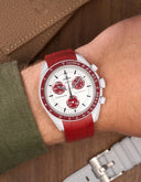 Curved Rubber Strap - Burgundy - OM Luxury